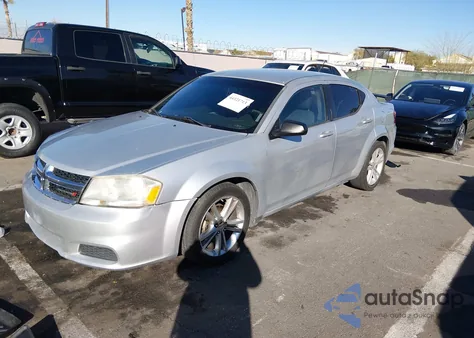 2012 Dodge Avenger Se из США, поврежденный, VIN 1C3CDZAB0CN237976